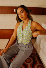 Load image into Gallery viewer, Lemon &amp; Lime Towel Halter Vest
