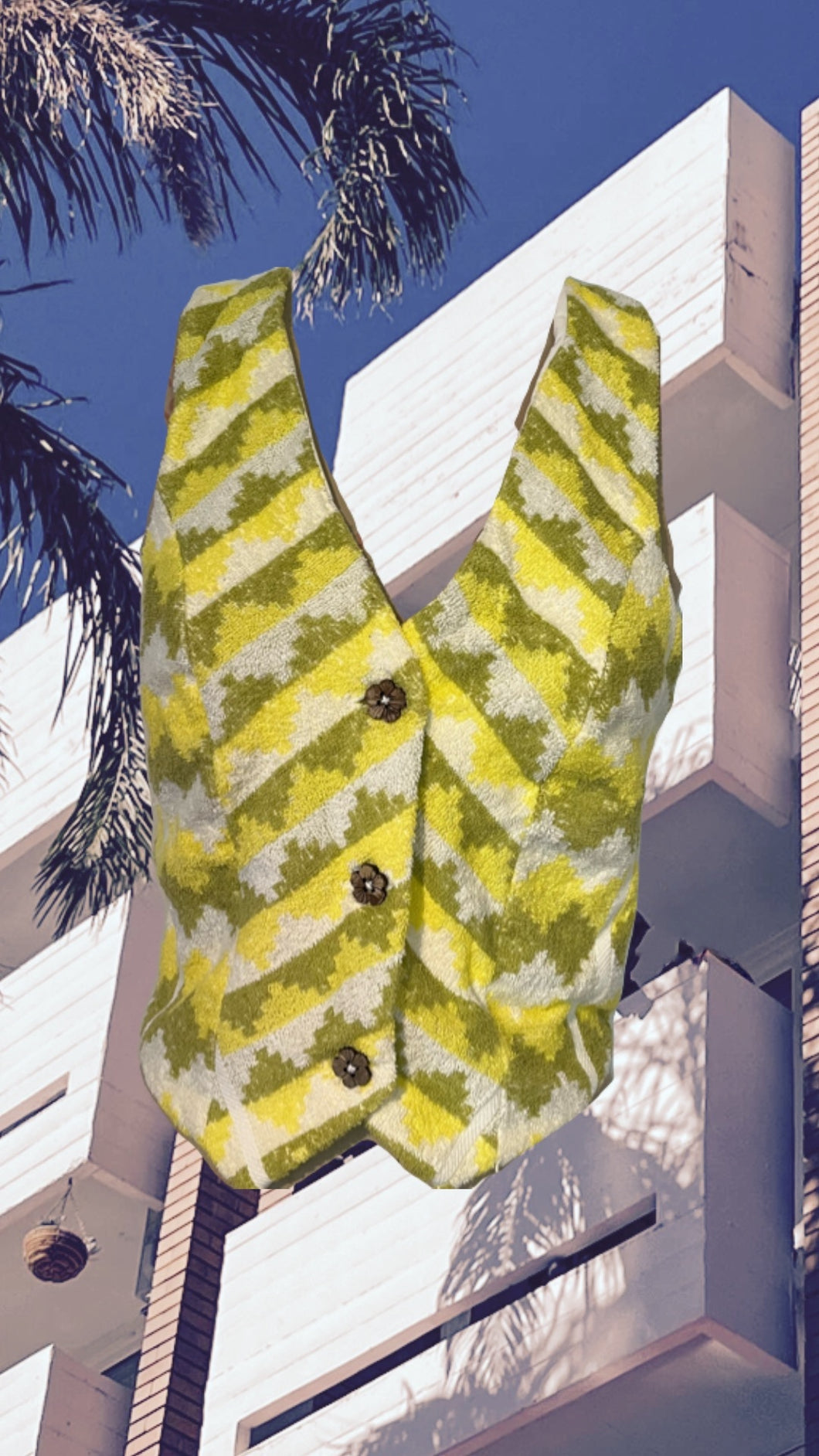 Lemon & Lime Towel Halter Vest